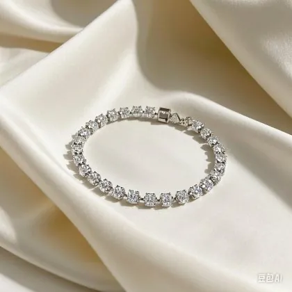 925 silver moissanite