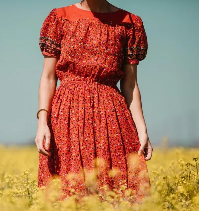 Women red casual dress