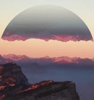 Futuristic landscape animation