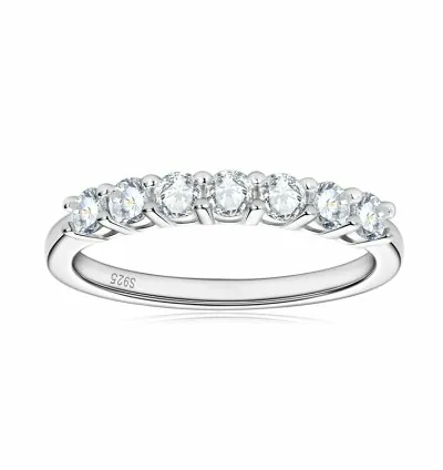 Moissanite 925 silver seven star ring