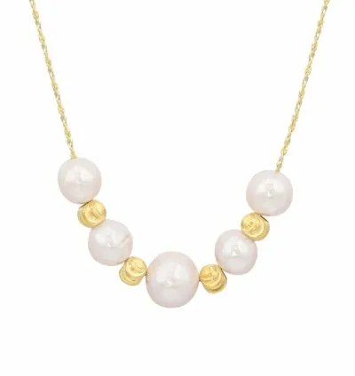 925 sterling silver Baroque pearl necklace